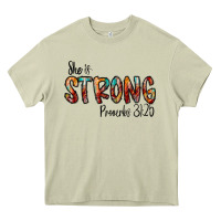 Mossy she is strong provebs Heavy Core Tee - CowhideDigitalArt