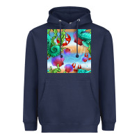 Seahorse And Beach Heavyweight Hoodie | Teevron