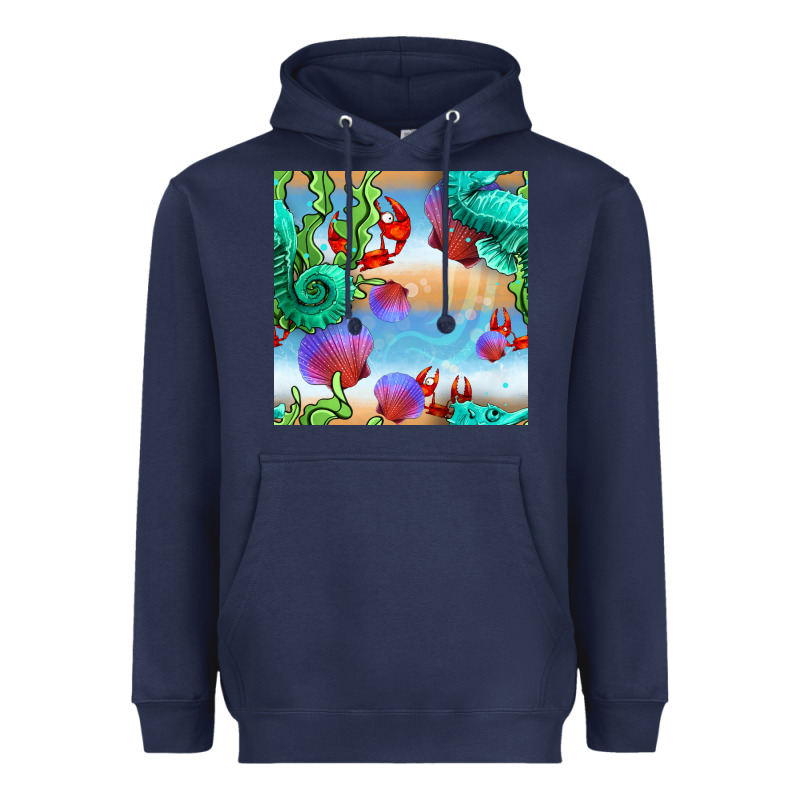 Seahorse And Beach Heavyweight Hoodie by BundleAndBundleShop | Teevron