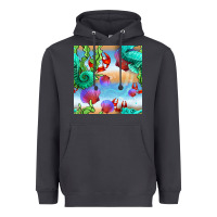 Smoke seahorse and beach Heavyweight Hoodie - BundleAndBundleShop
