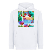 White seahorse and beach Heavyweight Hoodie - BundleAndBundleShop