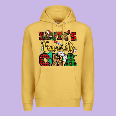 Santas Favorite Cna Christmas Premium Hoodie Designed By Nancycooperartshop
