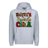 Heather Grey santas favorite cna christmas Premium Hoodie - NancyCooperArtShop