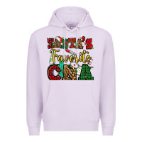 Lilac santas favorite cna christmas Premium Hoodie - NancyCooperArtShop