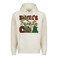 Oatmeal Heather santas favorite cna christmas Premium Hoodie - NancyCooperArtShop