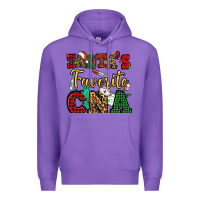 Purple santas favorite cna christmas Premium Hoodie - NancyCooperArtShop