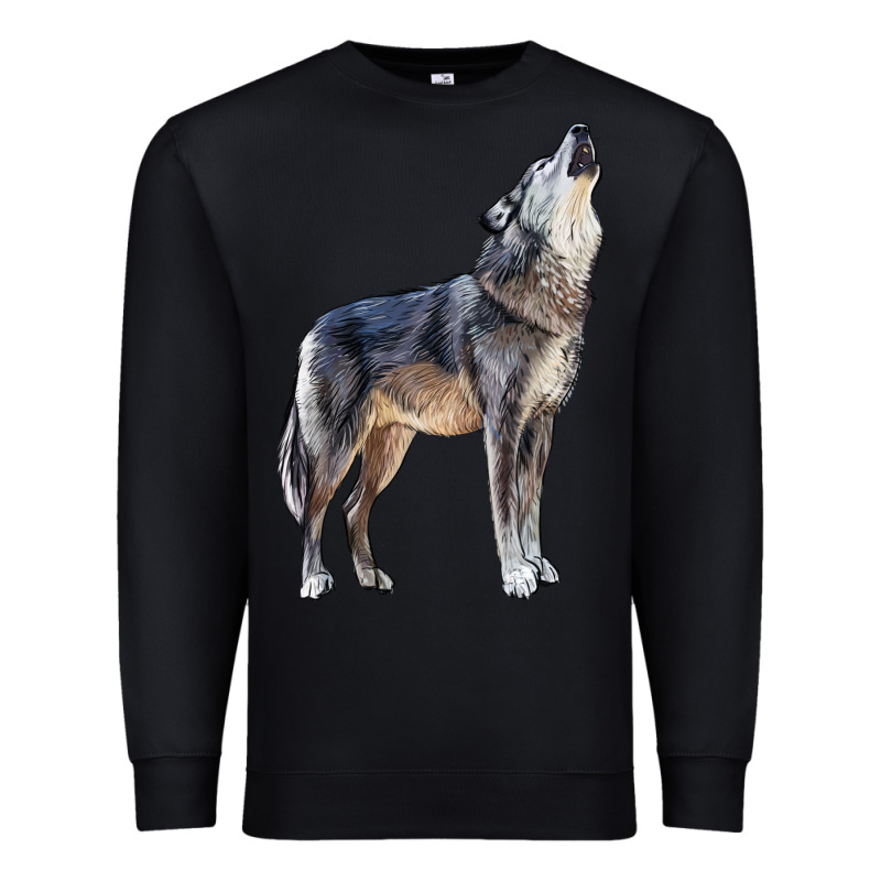 Wolf Premium Sweatshirt by LillyAllenDesigns | Teevron