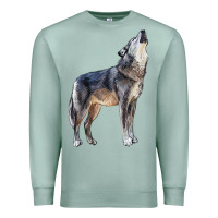 Seafoam wolf Premium Sweatshirt - LillyAllenDesigns