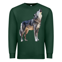 Sports Green wolf Premium Sweatshirt - LillyAllenDesigns