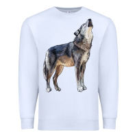 White wolf Premium Sweatshirt - LillyAllenDesigns