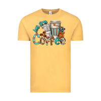 Vintage Mustard but first coffee Vintage Tee - texasbilliewilder