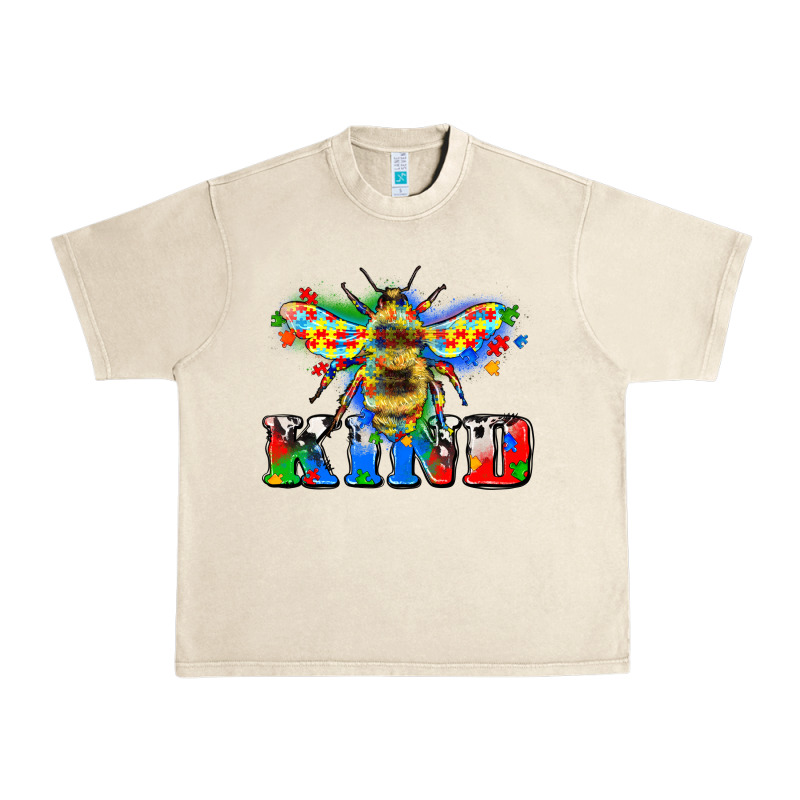 Bee Kind Autism Urban Heavy Tee by Zillion Design Studio | Teevron
