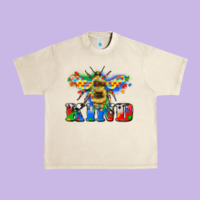 Urban Heavy Tee bee kind autism