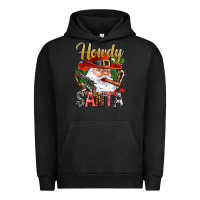 Pigment Black Howdy Santa Urban Hoodie - BundleAndBundleShop