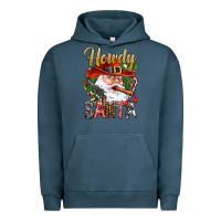 Pigment Midnight Navy Howdy Santa Urban Hoodie - BundleAndBundleShop