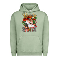 Pigment Oil Green Howdy Santa Urban Hoodie - BundleAndBundleShop