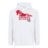 White Everybody's Got A Horse Neigh Heavyweight Hoodie - Bettercallsaul
