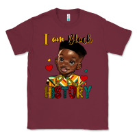 Burgundy i am black history black boy Classic Tee - HRA Design Shop