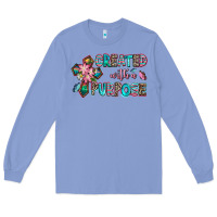 Colony Blue created with a purpose Long Sleeve Tee - AdoDesignShop