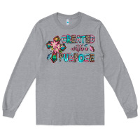 Heather Grey created with a purpose Long Sleeve Tee - AdoDesignShop