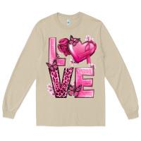 Mushroom Love Cancer with Heart Long Sleeve Tee - texasbilliewilder