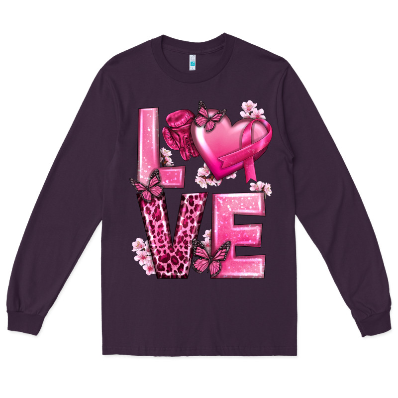Love Cancer With Heart Long Sleeve Tee by texasbilliewilder | Teevron