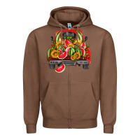 Chestnut watermelon and truck Zipper Hoodie - HRA Design Shop