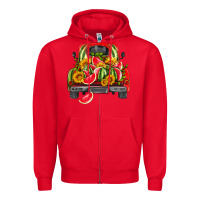 Red watermelon and truck Zipper Hoodie - HRA Design Shop