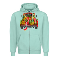 Seafoam watermelon and truck Zipper Hoodie - HRA Design Shop