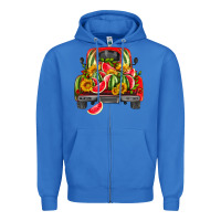 True Royal watermelon and truck Zipper Hoodie - HRA Design Shop
