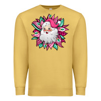 Antique Gold pink Christmas Santa Claus sunflower Premium Sweatshirt - Jasminsmagicworld