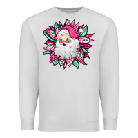 Dove Grey pink Christmas Santa Claus sunflower Premium Sweatshirt - Jasminsmagicworld