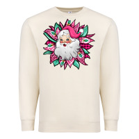 Sandshell pink Christmas Santa Claus sunflower Premium Sweatshirt - Jasminsmagicworld