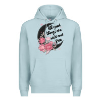 Blue Mist all good things are wild and free Premium Hoodie - MaliasSmallBusiness