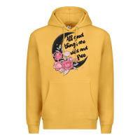 Mustard all good things are wild and free Premium Hoodie - MaliasSmallBusiness