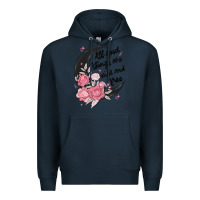 Navy all good things are wild and free Premium Hoodie - MaliasSmallBusiness