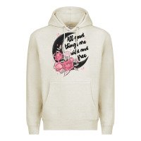 Oatmeal Heather all good things are wild and free Premium Hoodie - MaliasSmallBusiness