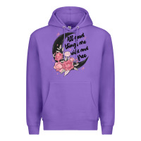 Purple all good things are wild and free Premium Hoodie - MaliasSmallBusiness