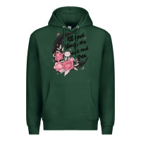 Sports Green all good things are wild and free Premium Hoodie - MaliasSmallBusiness