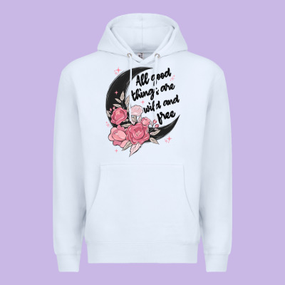 All Good Things Are Wild And Free Premium Hoodie Designed By Maliassmallbusiness
