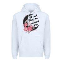 White all good things are wild and free Premium Hoodie - MaliasSmallBusiness