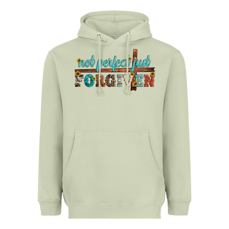 Not Perfect Just Forgiven Heavyweight Hoodie by Artiststas | Teevron