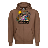 Chestnut hello summer Zipper Hoodie - CowhideDigitalArt