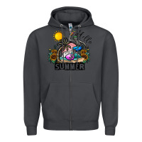 Smoke hello summer Zipper Hoodie - CowhideDigitalArt