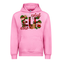 Fuchsia Pink Cutest Elf Ever Christmas Urban Hoodie - BundleAndBundleShop