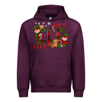 Mauve Wine Cutest Elf Ever Christmas Urban Hoodie - BundleAndBundleShop