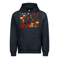 Navy Cutest Elf Ever Christmas Urban Hoodie - BundleAndBundleShop
