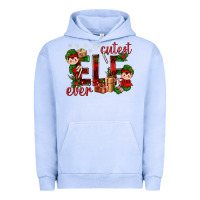 Pigment Grape Ice Cutest Elf Ever Christmas Urban Hoodie - BundleAndBundleShop