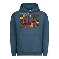 Pigment Midnight Navy Cutest Elf Ever Christmas Urban Hoodie - BundleAndBundleShop