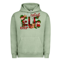 Pigment Oil Green Cutest Elf Ever Christmas Urban Hoodie - BundleAndBundleShop